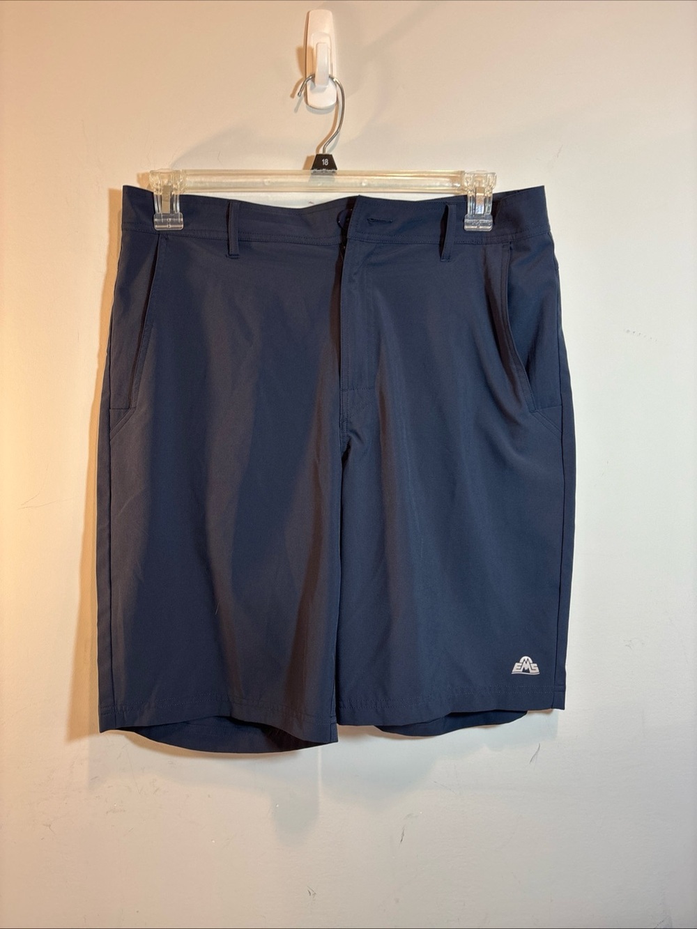 Eastern Mountain Men's Navy Performance Shorts. 628